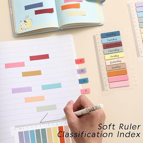 Miniatura 7 de 2400 pestañas adhesivas, pestañas transparentes para libros, marcadores de página, notas adhesivas para anotar libros, banderas de libros