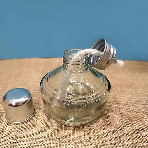 Miniatura 3 de Pwshymi Juego de mecha de cerámica de 7 piezas para lámparas de aceite, algodón y cerámica, de larga duración, inodoro, compatible con botellas de