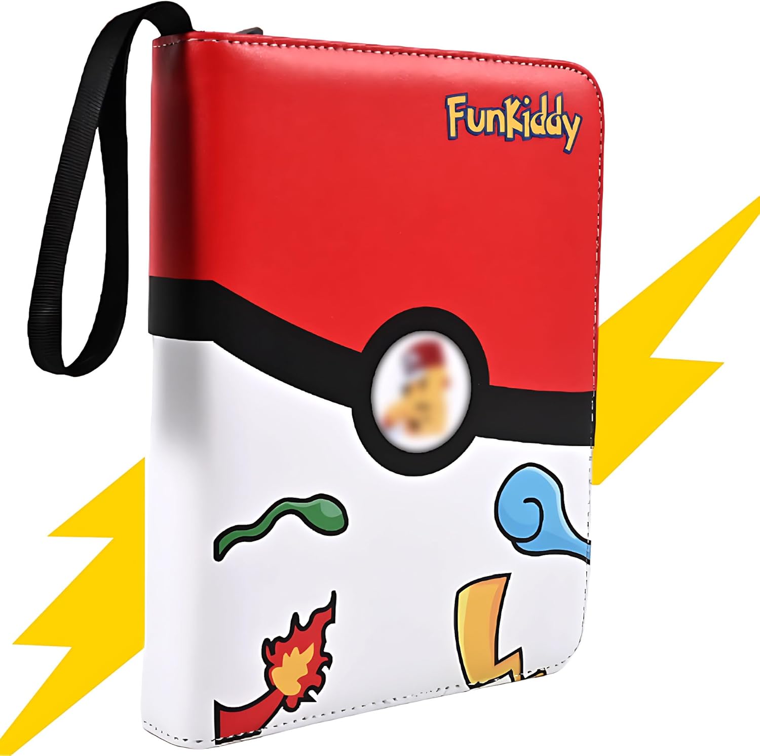 Card Binder 4 Pockets, 3Ring Trading Card Holder with 55