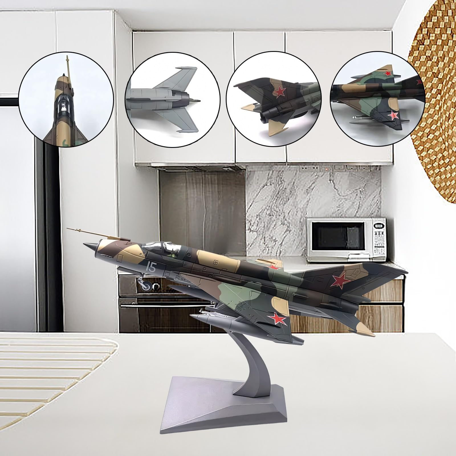 1:72 scala MIG-21 modello jet caccia modello in metallo pressofuso in lega di aerei militari ricognizione display collezione, arredamento for casa/ufficio, regalo for gli appassionati