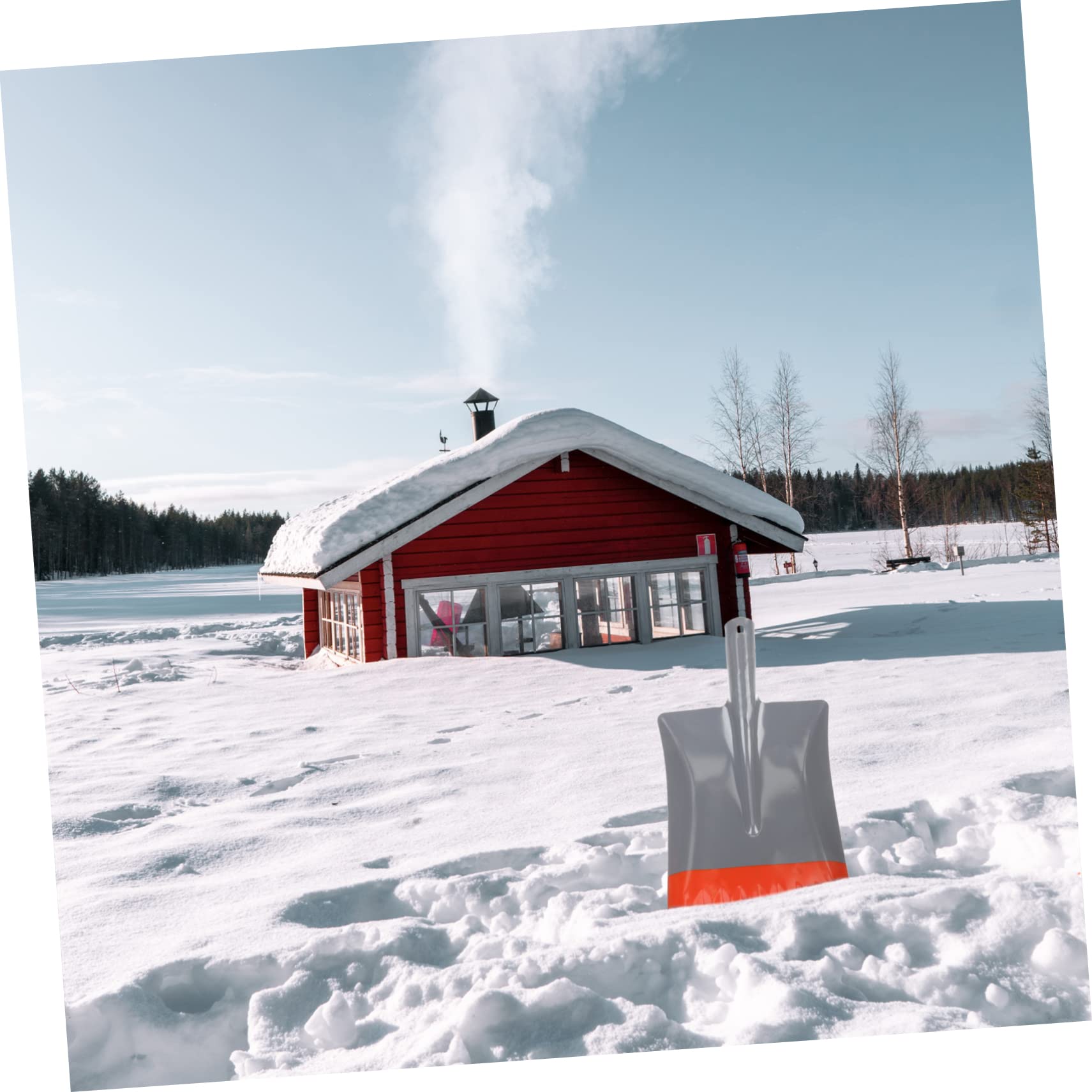 HEMOTON Pelle à Neige Professionnelle Acier Manganèse Outil de Dégivrage Extérieur Pelle à Glace Robuste pour Déneigement et Nettoyage de Voiture Design Ergonomique et Surface Lisse