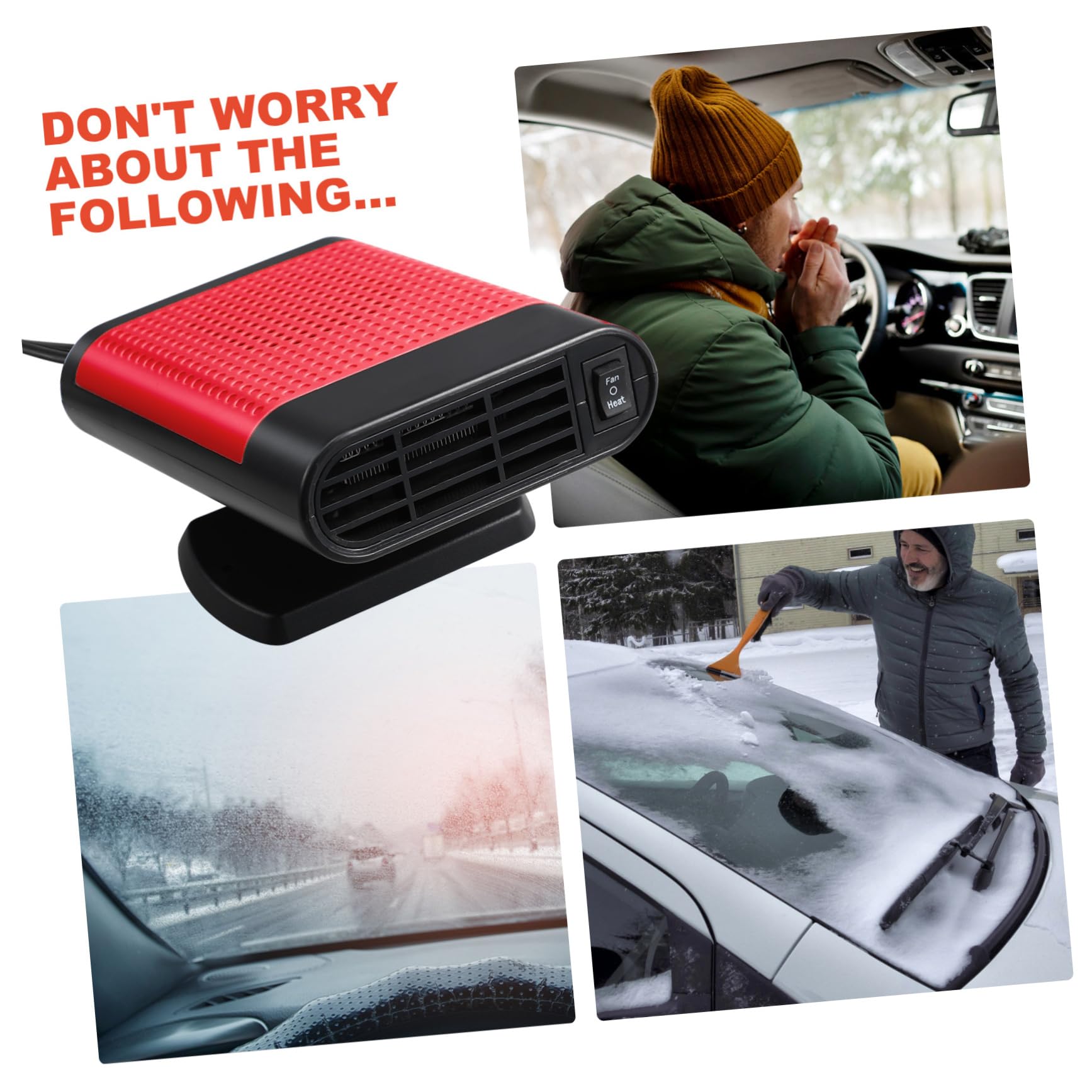PLAFOPE Chauffage De Voiture 12 V Désembueur De Pare-brise Dégivreur Chauffage Automatique
