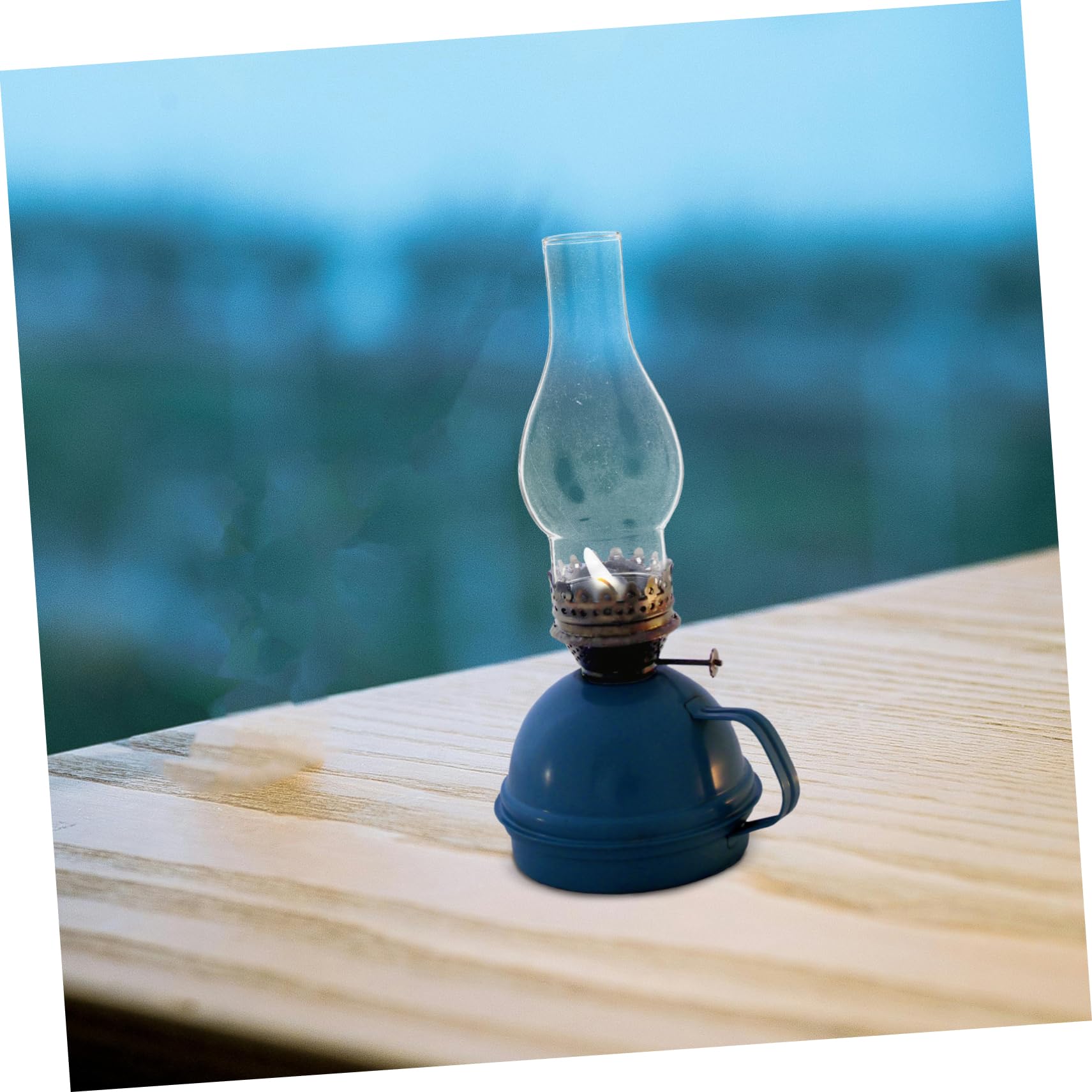 2pezzi Paralume Lampada Cherosene in Vetro Trasparente Per Lampade Olio Stile Retrò Uso in Casa e Locali Protezione Antivento