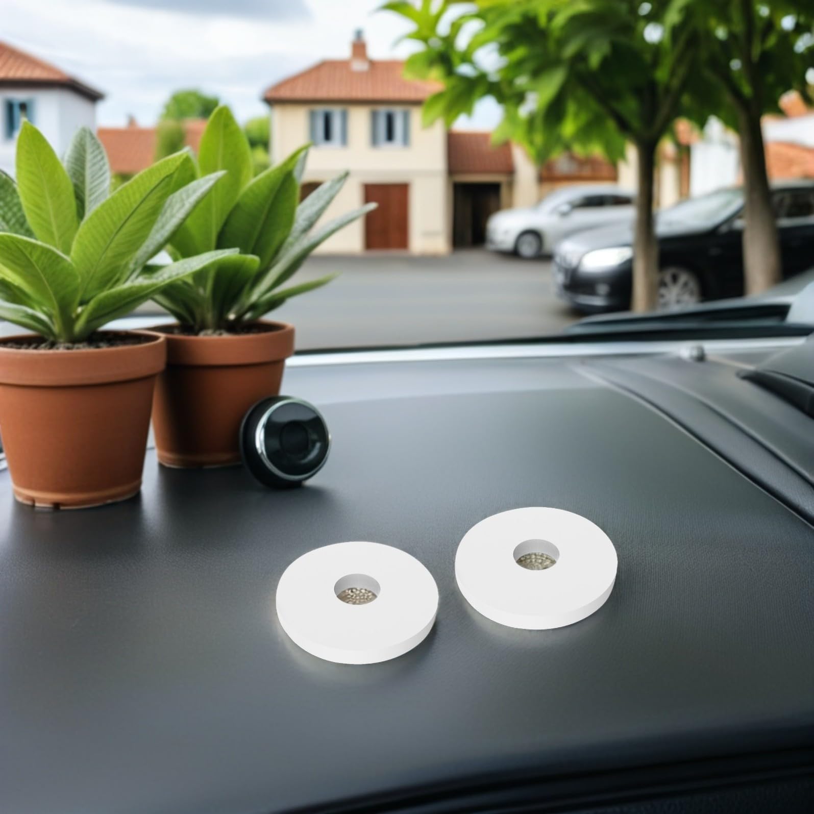 LIFKOME 45pezzi Cuscinetti Rotondi Per Auto Ricariche Diffusore Scented Fragranza Portatile e Salubre Per Viaggi e Uso Quotidiano