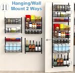 VyGrow 8-Tier Organisateur de garde-manger avec panier réglable, Organisation de porte de garde pour rangement de cuisine de cellier Spice Rack