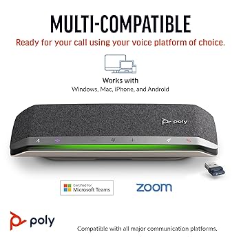 Amazon.com: Poly Sync 40+ Smart Speakerphone (Plantronics