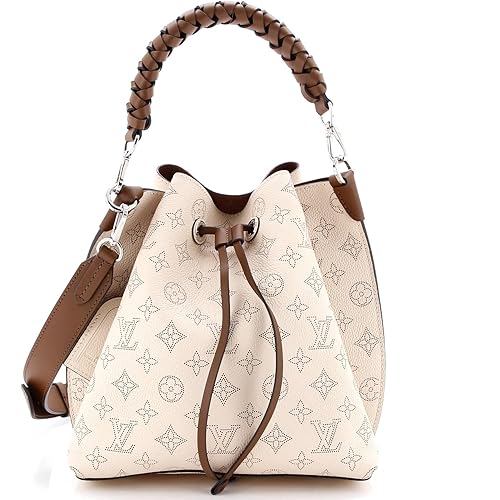 Louis Vuitton, Pre-Loved Muria Bucket Bag Mahina Leather, Neutral