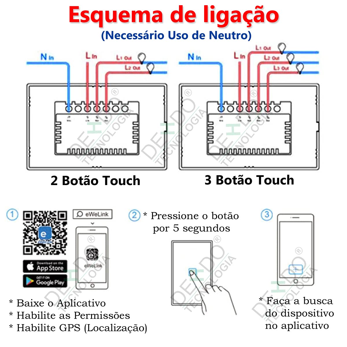 Sonoff T3US2C-TX Interruttore a parete Nero touch Wifi serie TX US a due tasti