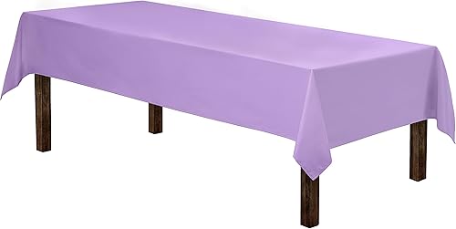 Miniatura 101 de Gee Di Moda - Mantel rectangular de 60 x 84 pulgadas – Mantel rectangular de poliéster lavable para mesa de 5 pies Amarillo,Manzana Verde,Azul