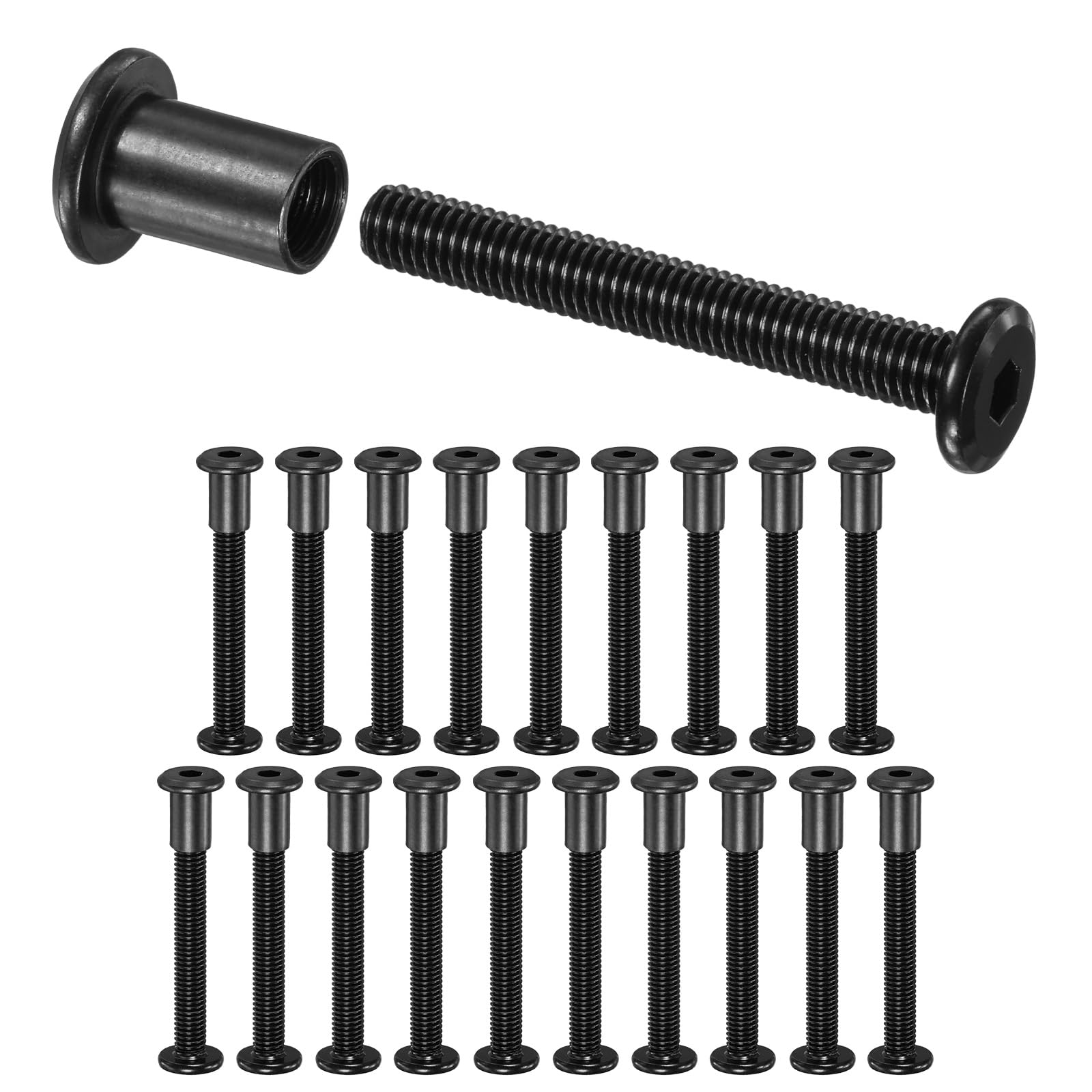 M METERXITY 20-Pack Hex Drive Socket Cap Bolt