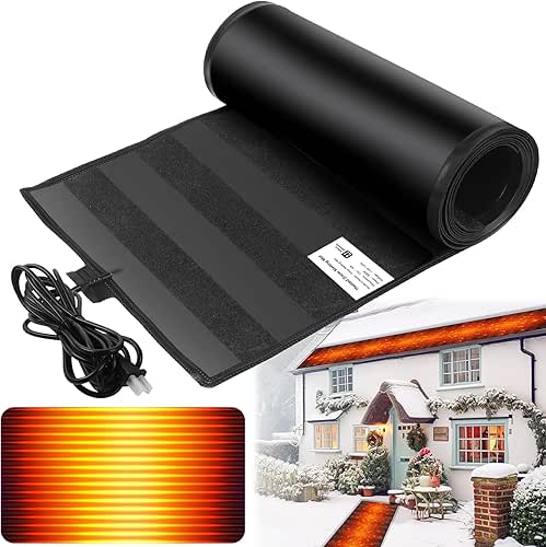 Heated Snow Melting Mats Outdoor,Anti-Slip Outdoor Winter Heated Mat for
