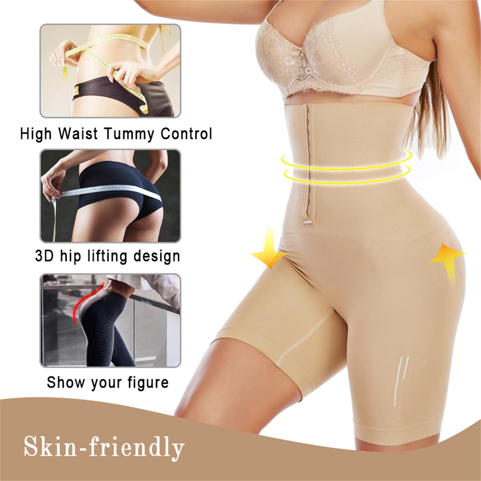 Guaina Modellante Donna Usura A Forma di Spandex per Donne Ad Alta Vita A Forma di Corpo Biancheria Intima Regolabile in Vita