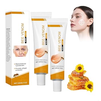 2 St ck Bienengift Anti-Falten-Creme 20g Anti-Aging Feuchtigkeitsspendende Gesichts und Halscreme f r Straffere Haut Bienengift Komplettcreme Anti-Aging Pflege F r Alle Hauttypen