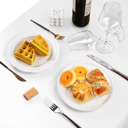 Miniatura 5 de TURSTIN Paquete de 4 manteles de satén de 102 x 58 pulgadas, mantel rectangular de seda brillante, tela suave, decoración de mesa para bodas,