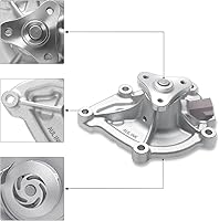 Vista 2 de Bomba de agua AW6244 con junta para (solo motor L4 de 1.6L) Mini Cooper 2007-2015/Cooper Countryman 2011-2016/Cooper Paceman 2013-2016