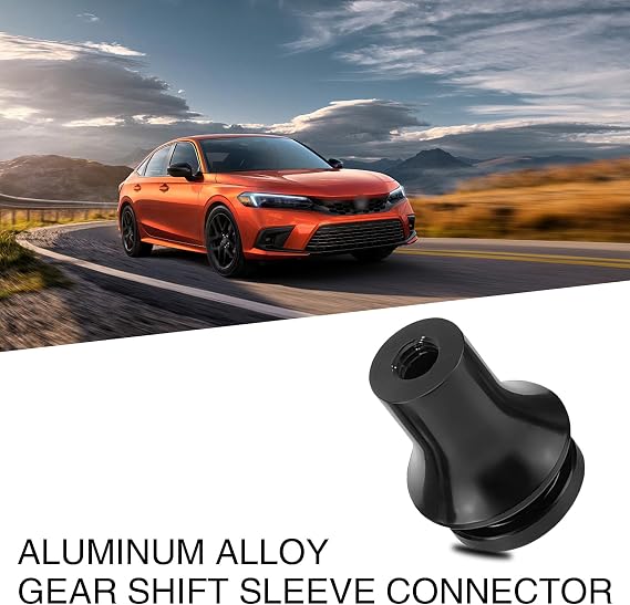 1 PC M12 x 1.25 Car Shift Knob Boot Retainer, Waterproof Metal Manual Vehicle Gear Shifter Lever Adapter Accessories, Compatible with Subaru Ford (Black)