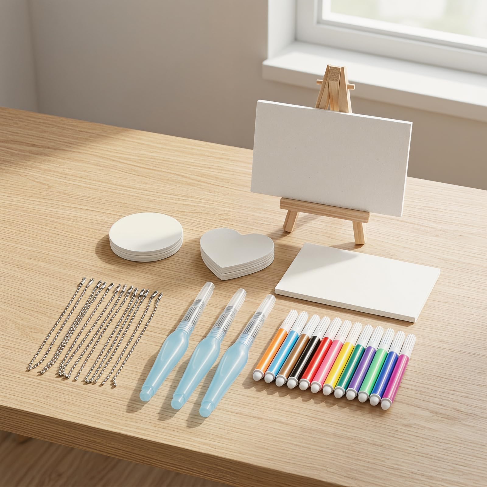 Set da 42 Pezzi Pittura 3D Magico Puffy Paint - Kit Pittura Texture con Carta Spugna e 12 Pennarelli per Bambini e Adulti, Artisti, Kit di Pittura