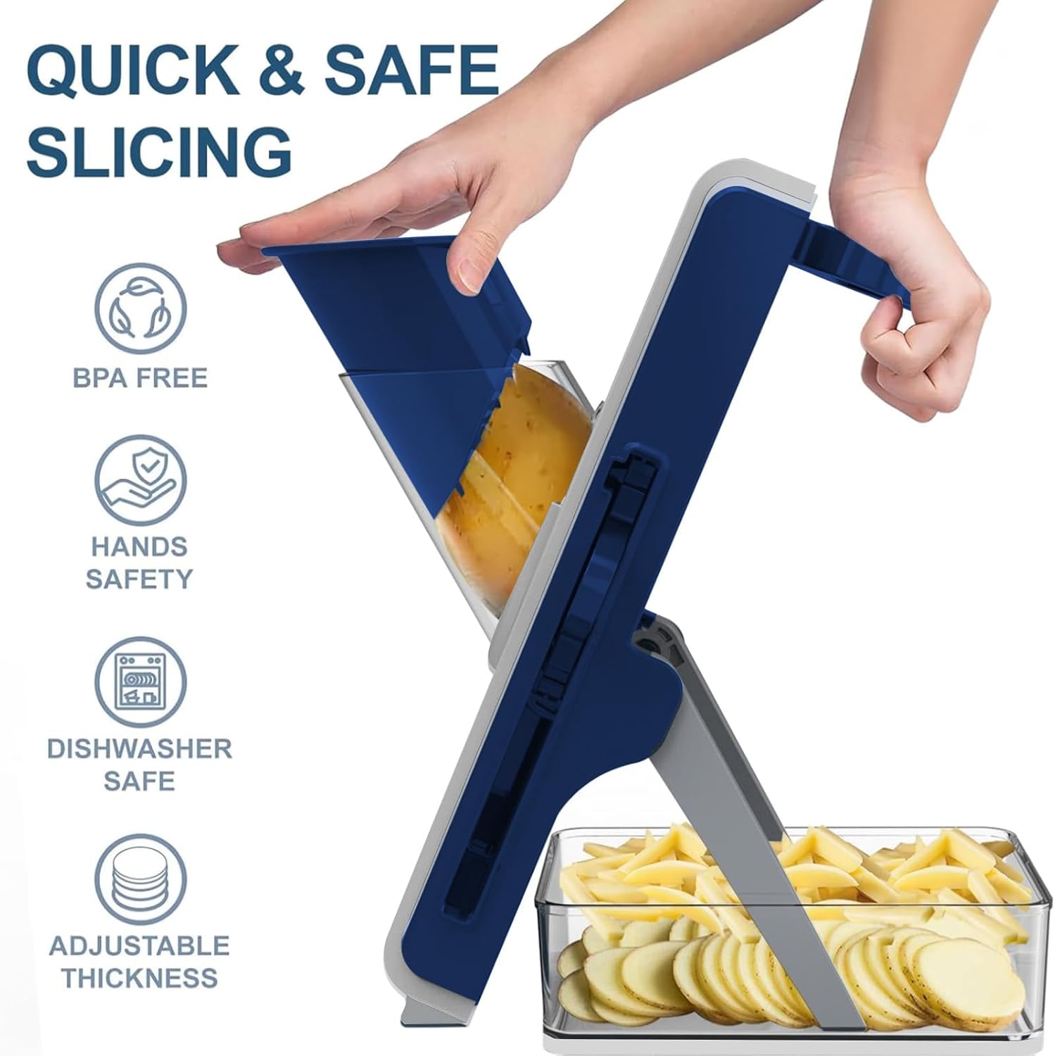 Mandoline Slicer Safe Multifunctal Dicer Adjustable mercial Slicer