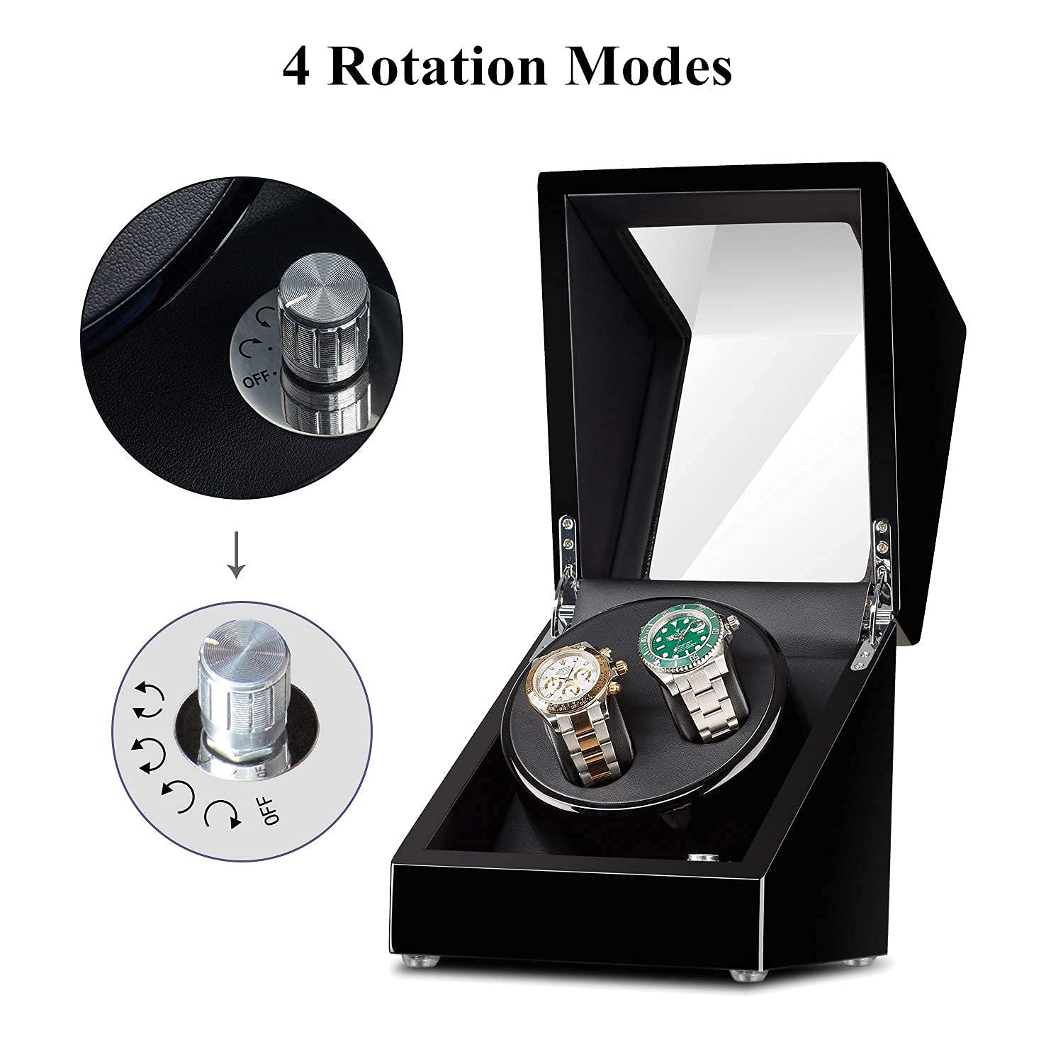 Buy Sepano Automatic Double Watch Winder Wooden Watch Winder Box for