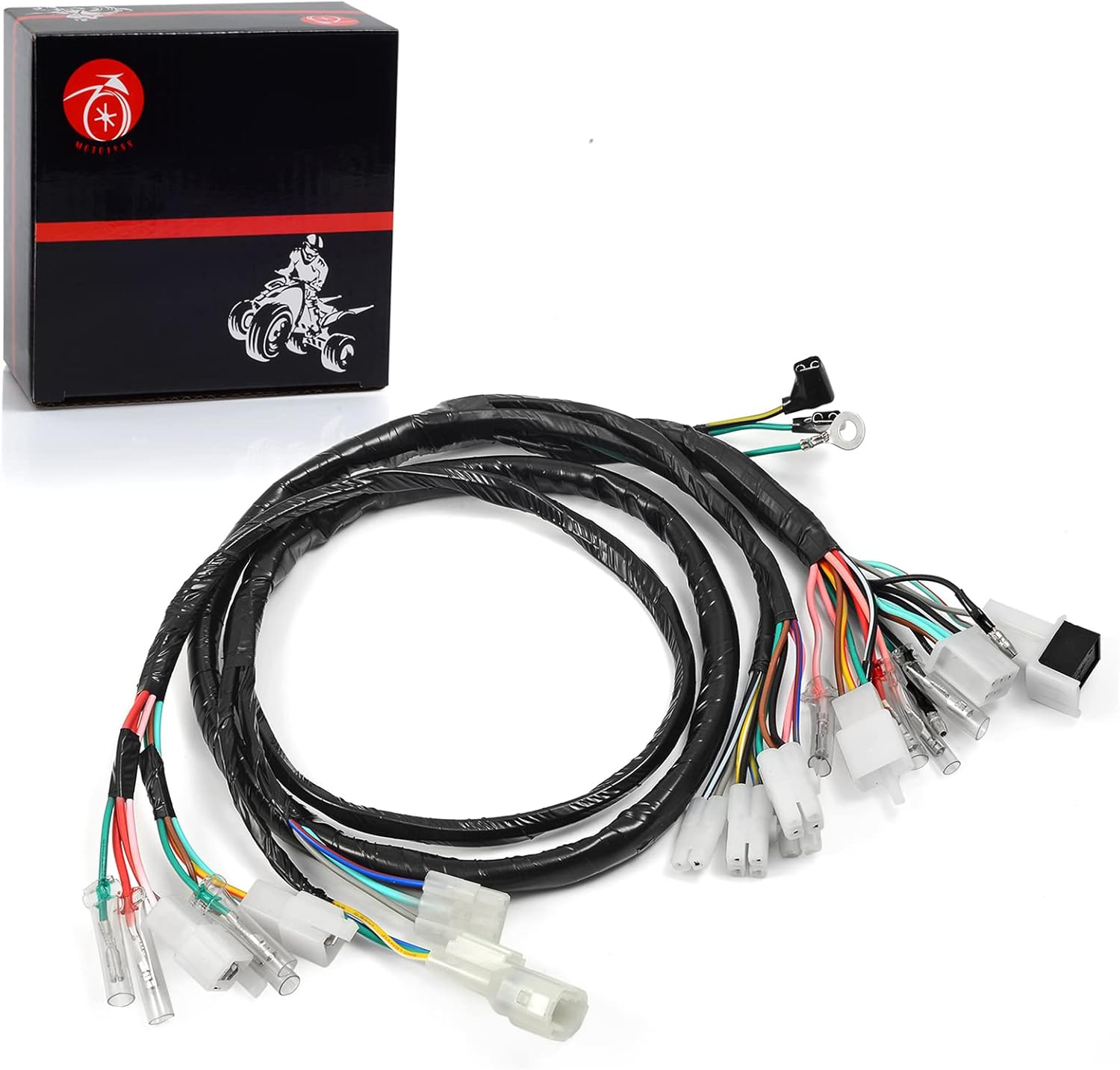 MOTO1988 Wire Wiring Harness Compatible with Honda FourTrax 300 TRX300 2x4 1993 TRX 300FW 4x4 1993 32100-HC5-970