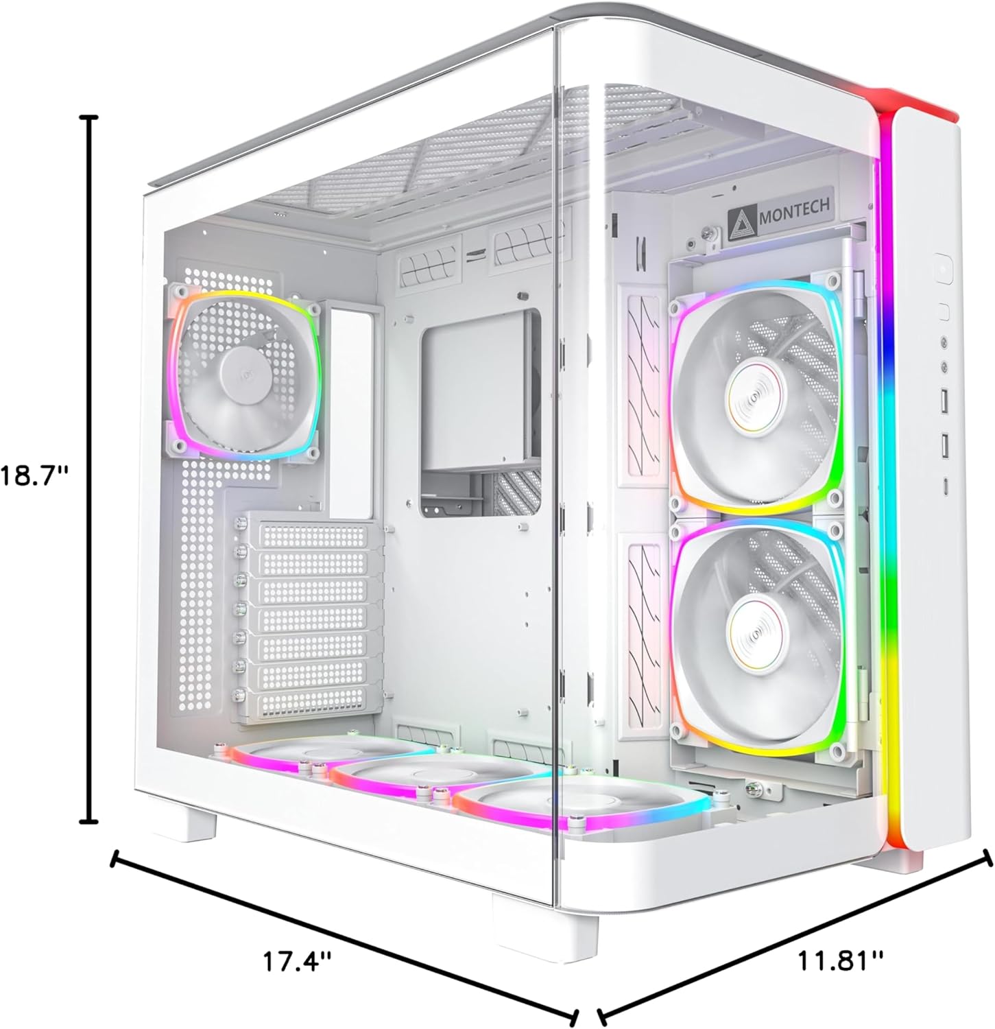 Dimensions of MONTECH King 95 PRO PC Case