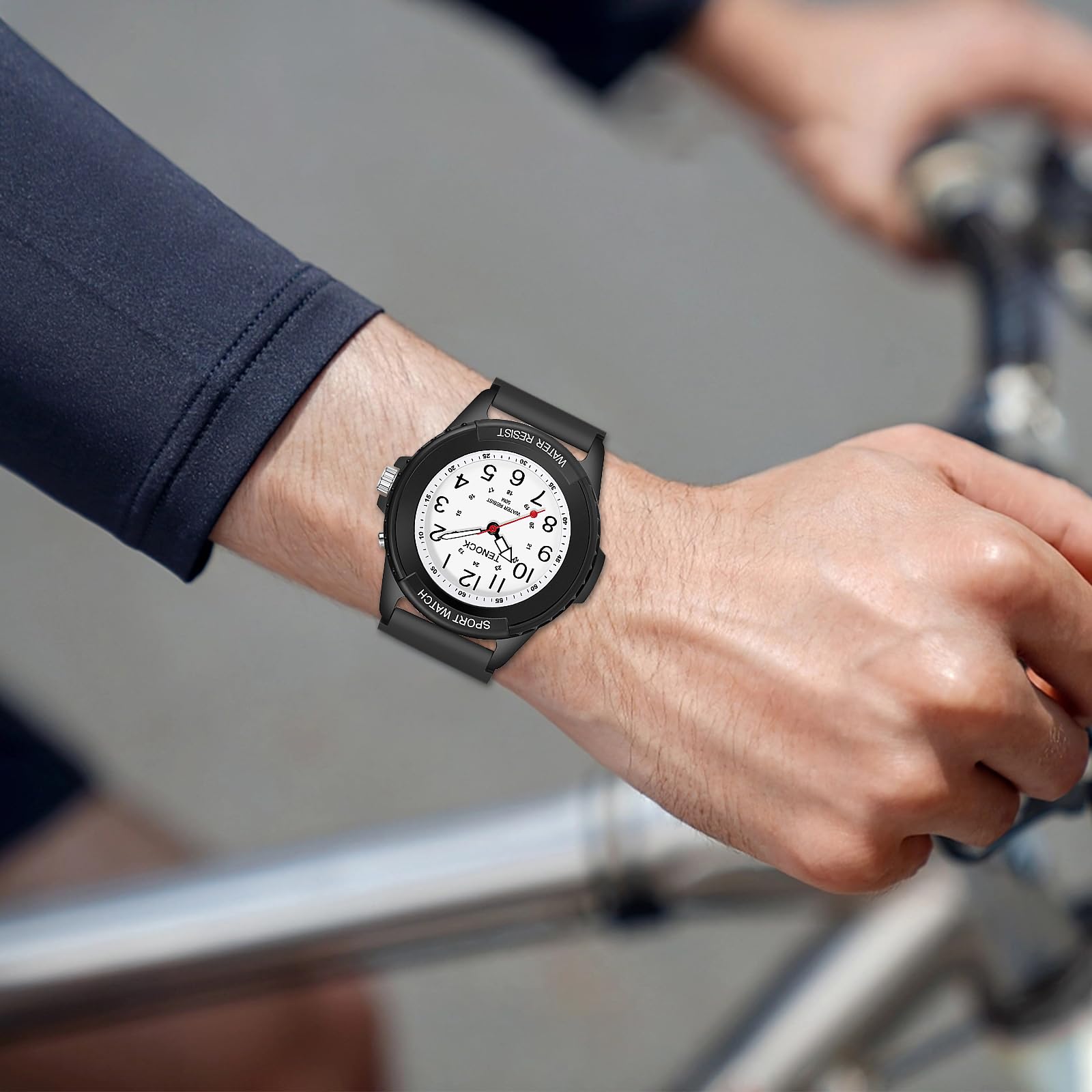 TENOCK Orologio Da Polso Sportivo Da Donna Analogico Al Quarzo 50 M Impermeabile Con Luce Notturna Per Abbinamenti Casual O Attività Sportive