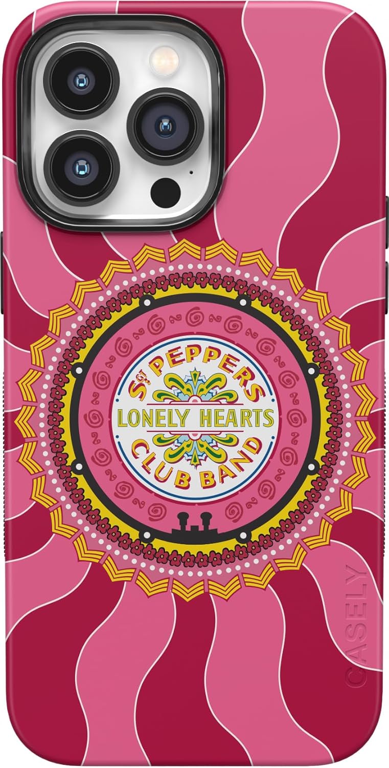 Casely iPhone 14 Pro Max Case | Lonely Hearts Club | The Beatles SGT. Pepper's | Bold Protective Design | Compatible with MagSafe