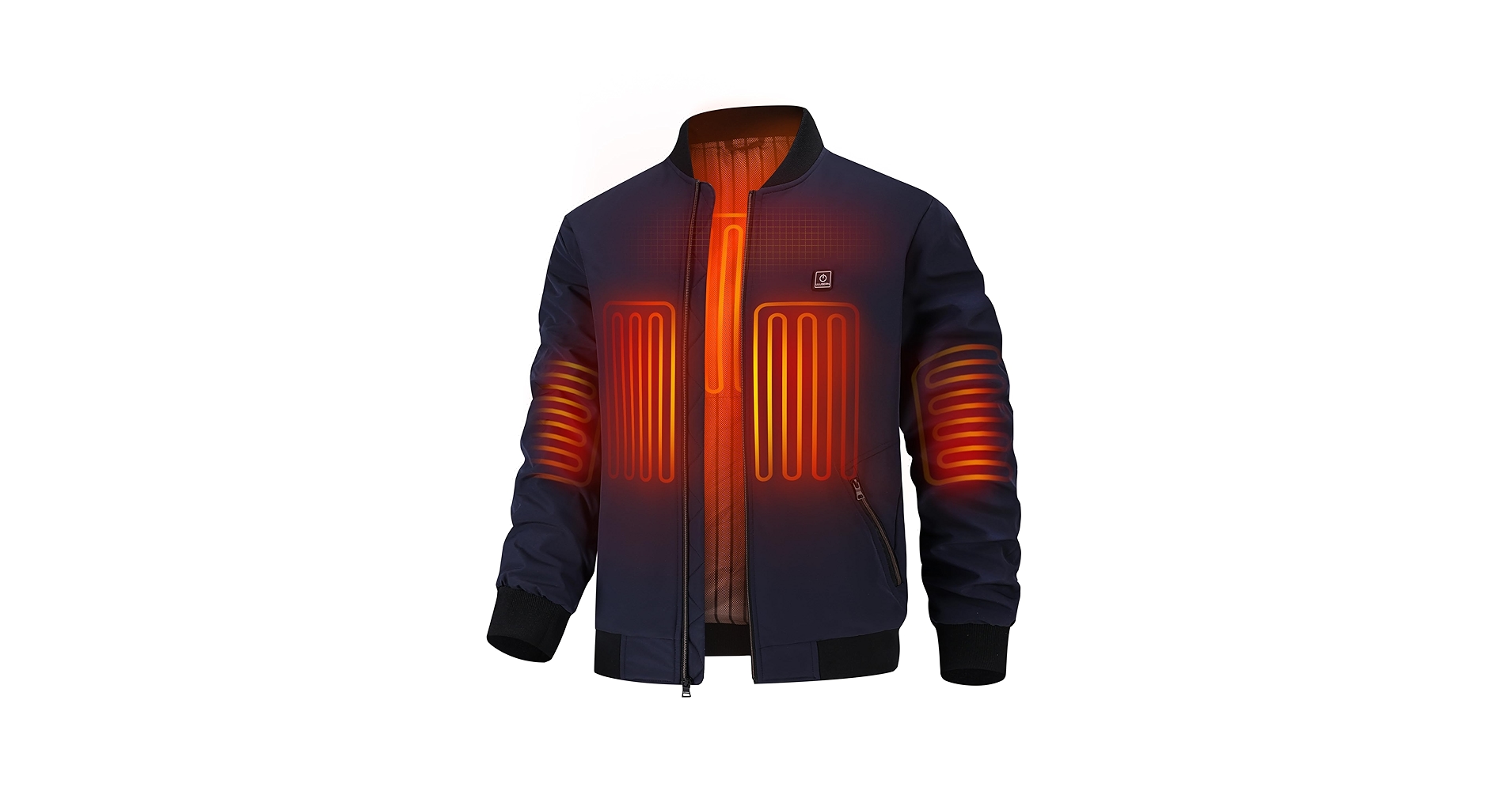 KTSSL Men's Heated Jacket with 12V Battery, Windproof Bomber