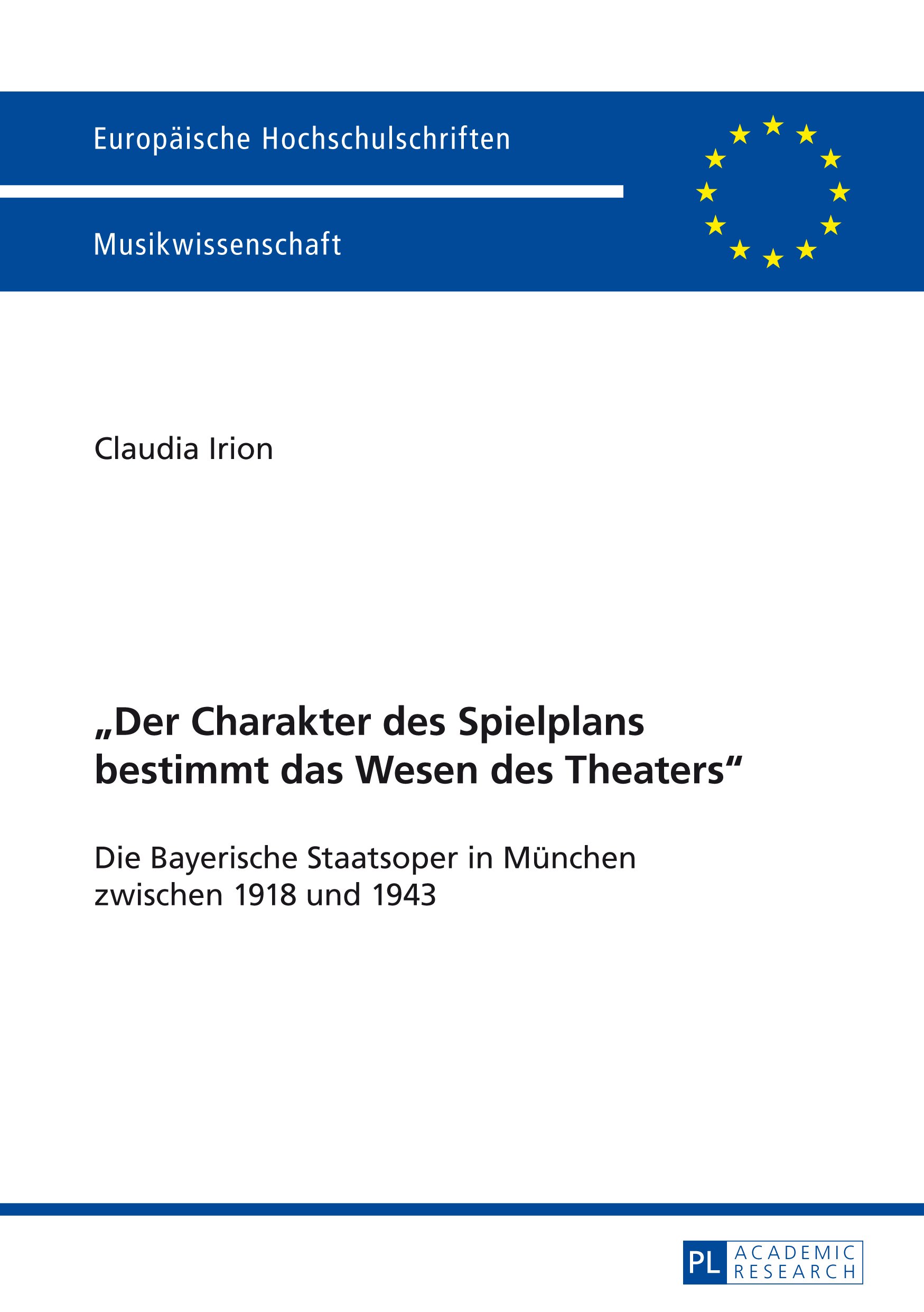 Bayerische Staatsoper Muenchen 1918-1943 livre musicologie opéra allem