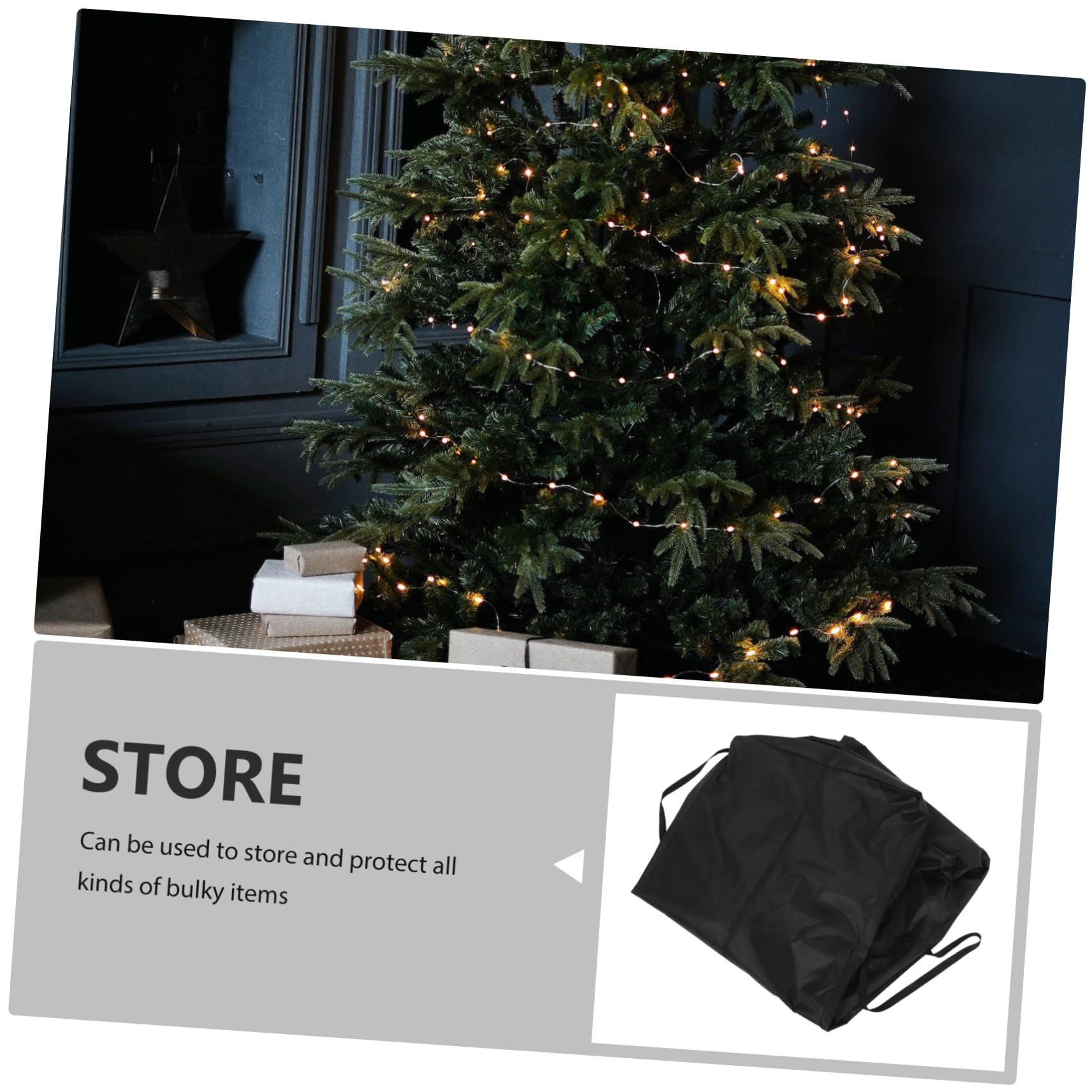 Pieghevole Completo in Oxford Borsa Portaoggetti Per Albero Natale Scatola Portaoggetti Per Decorazioni Natalizie Contenitore Resistente Per Mobili Da Giardino e Cuscini