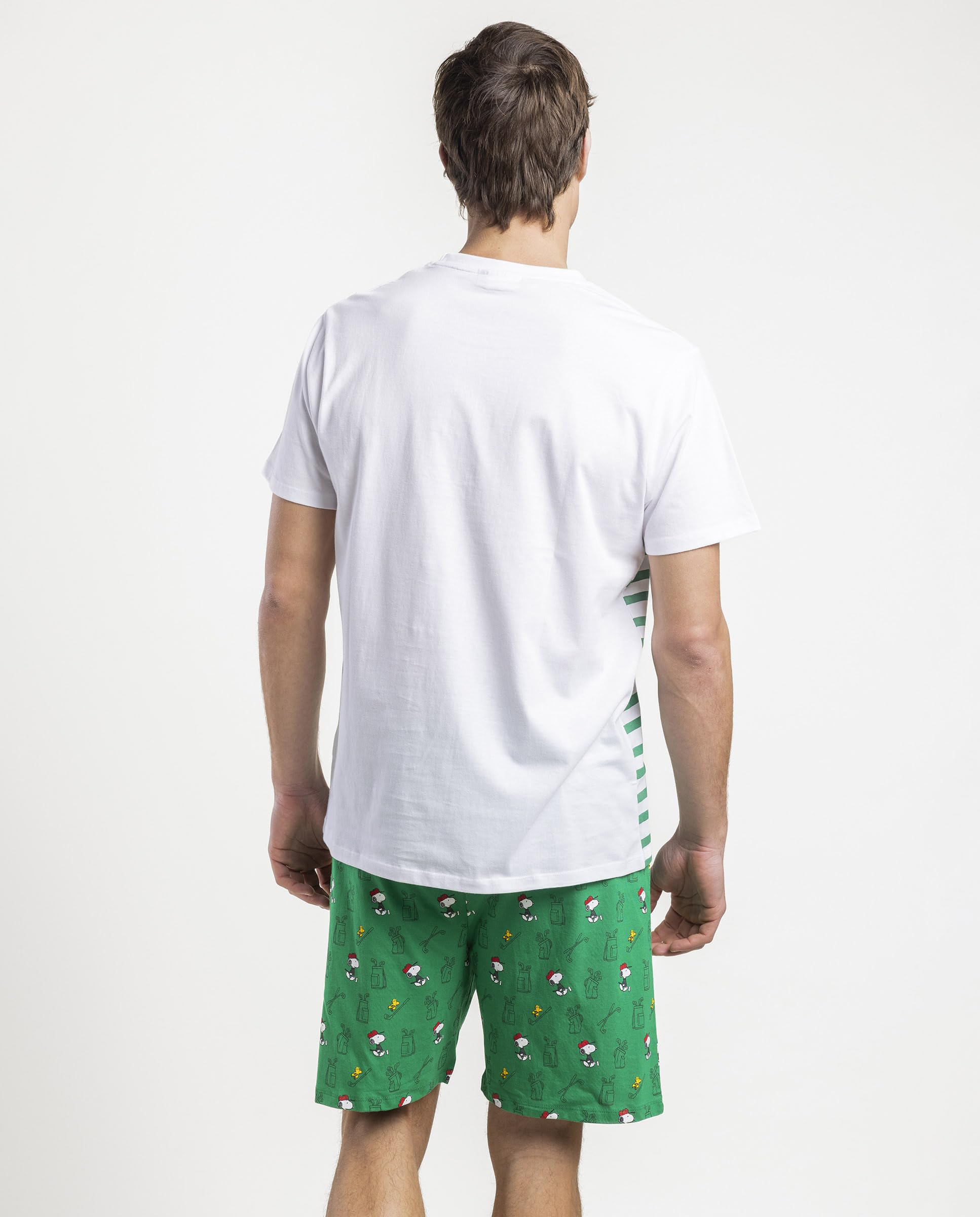 PEANUTS Pijama Manga Corta Golf Team para Hombre