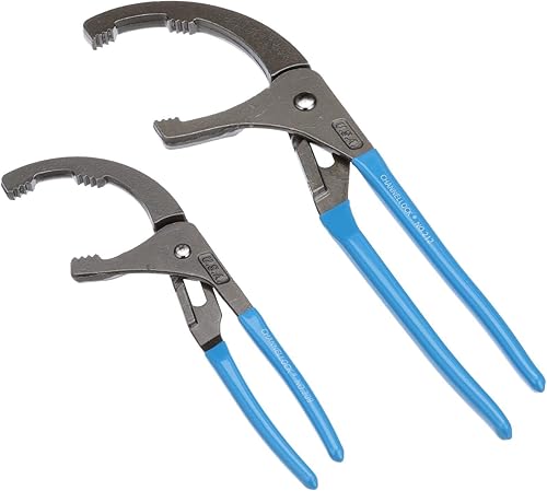 Miniatura 4 de Channellock - Llave de filtro de aceite de 2 piezas (OF-2) y llave giratoria estándar Lisle 57030 para filtro de aceite