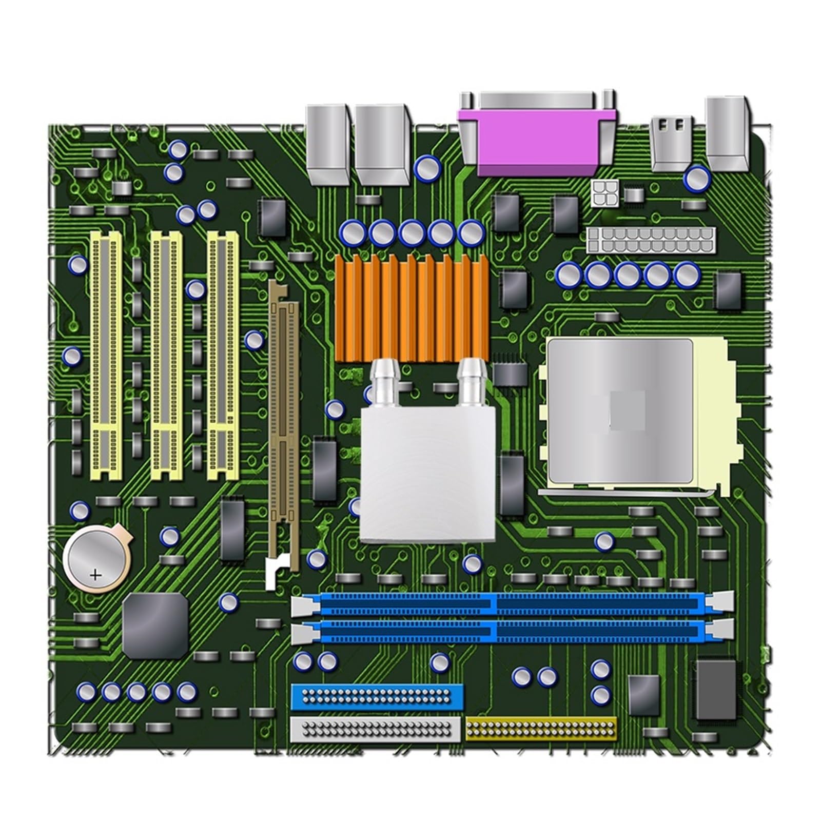 1 pz Blocco dissipatore di calore for raffreddamento ad acqua Blocco di raffreddamento a liquido 40 mm * 40/80/120/200 mm(40mmx120mm)