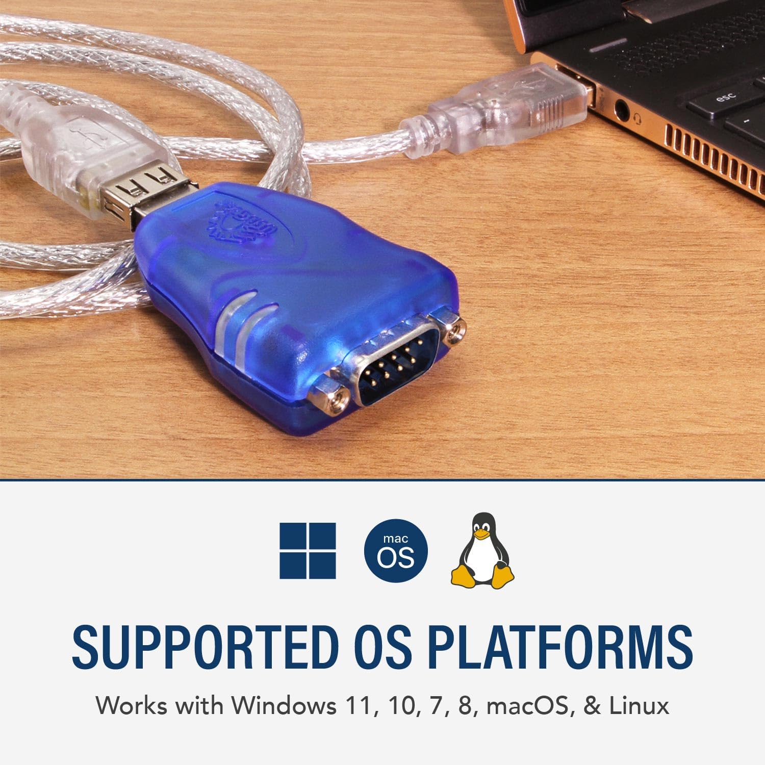 その他 USBGear USB RS-232 Serial Adapter DB-9 Male works with all Windows and Mac Amazon.com: USBGear USB to RS-232 Serial Adapter Cable - DB9