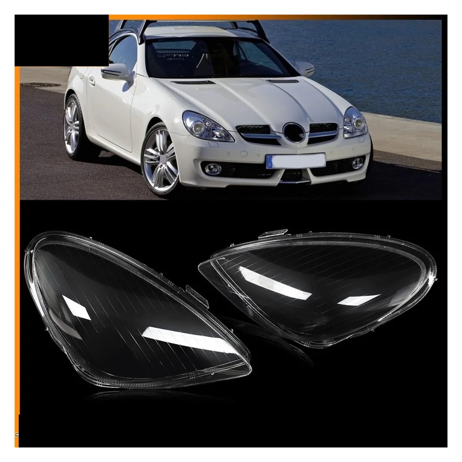 Scheinwerfergläser Für Benz R171 Für SLK Serie Für SLK200 Für SLK300 Für SLK55 Für AMG 2005-2011 Vorne Auto Lichter Shell Scheinwerfer Objektiv Abdeckung Schatten