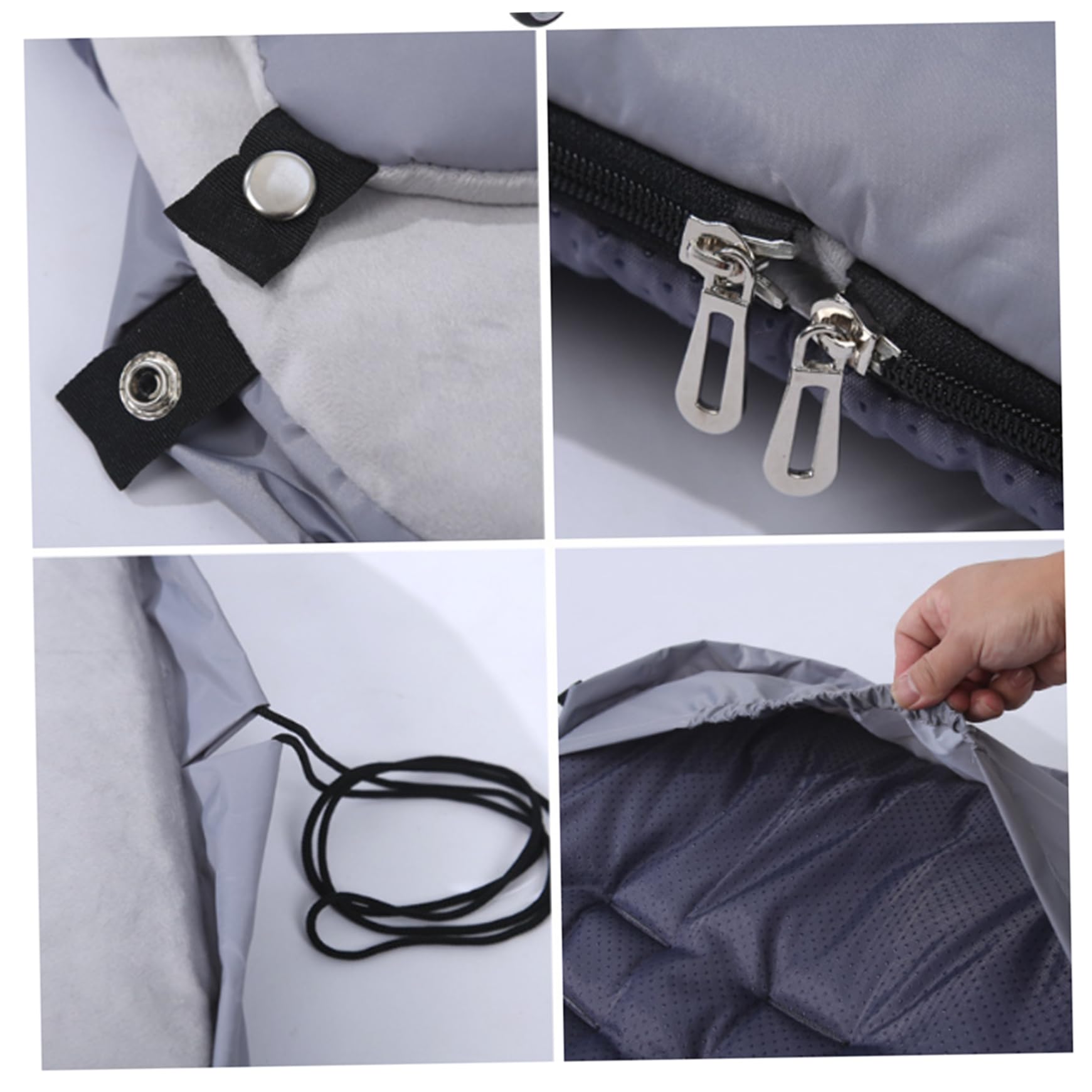 Coprigambe per passeggino e carrozzina, Coprigambe per passeggino impermeabile per e carrozzina con caldo pile Copripasseggino invernale staccabile con cerniera Nero, Coperta