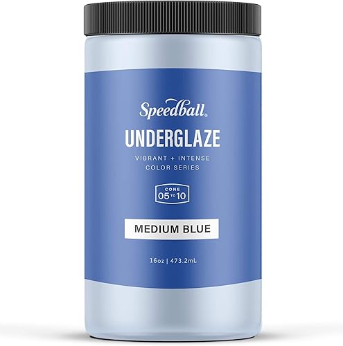 Miniatura 33 de Speedball Underglaze, Turquesa, tarro de 16 onzas