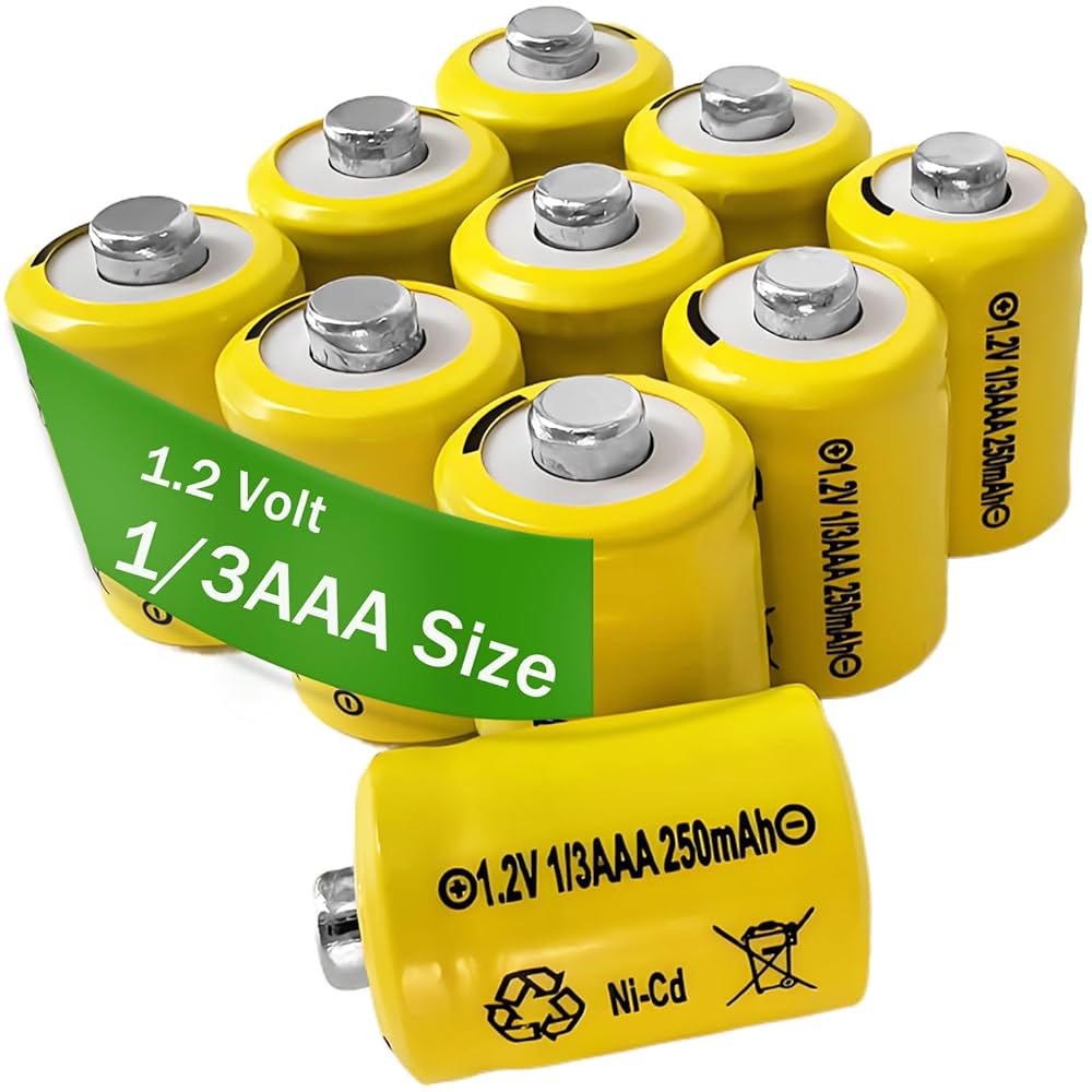 Amazon.com: 10 Packs Rechargeable Batteries 1/3AAA Size