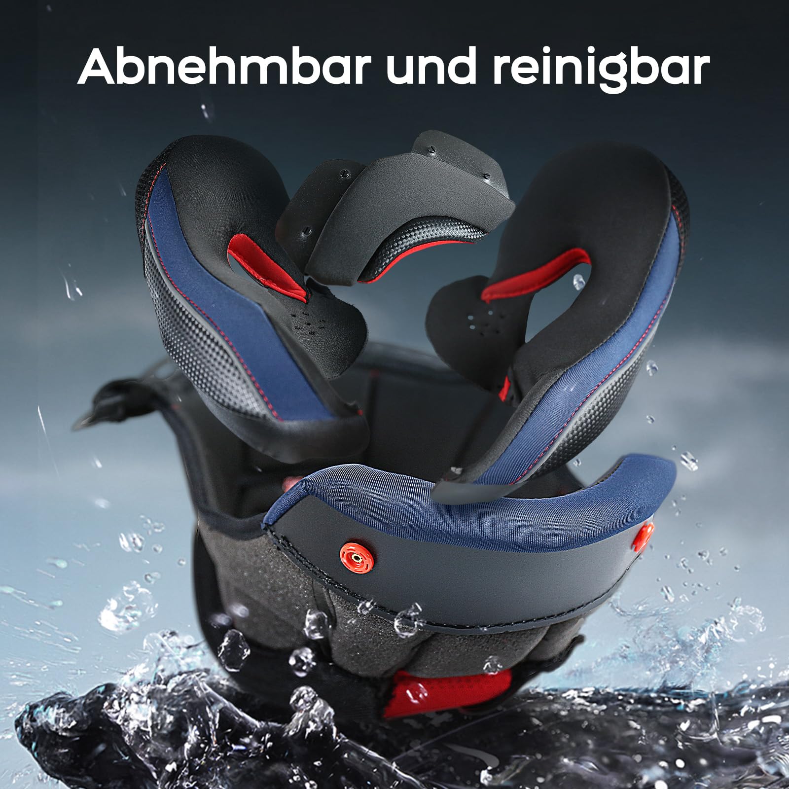 Klapphelm Integralhelm Motorradhelm mit Sonnenblende und Visier, ABS-Schale, ECE 22.06, M-XXL