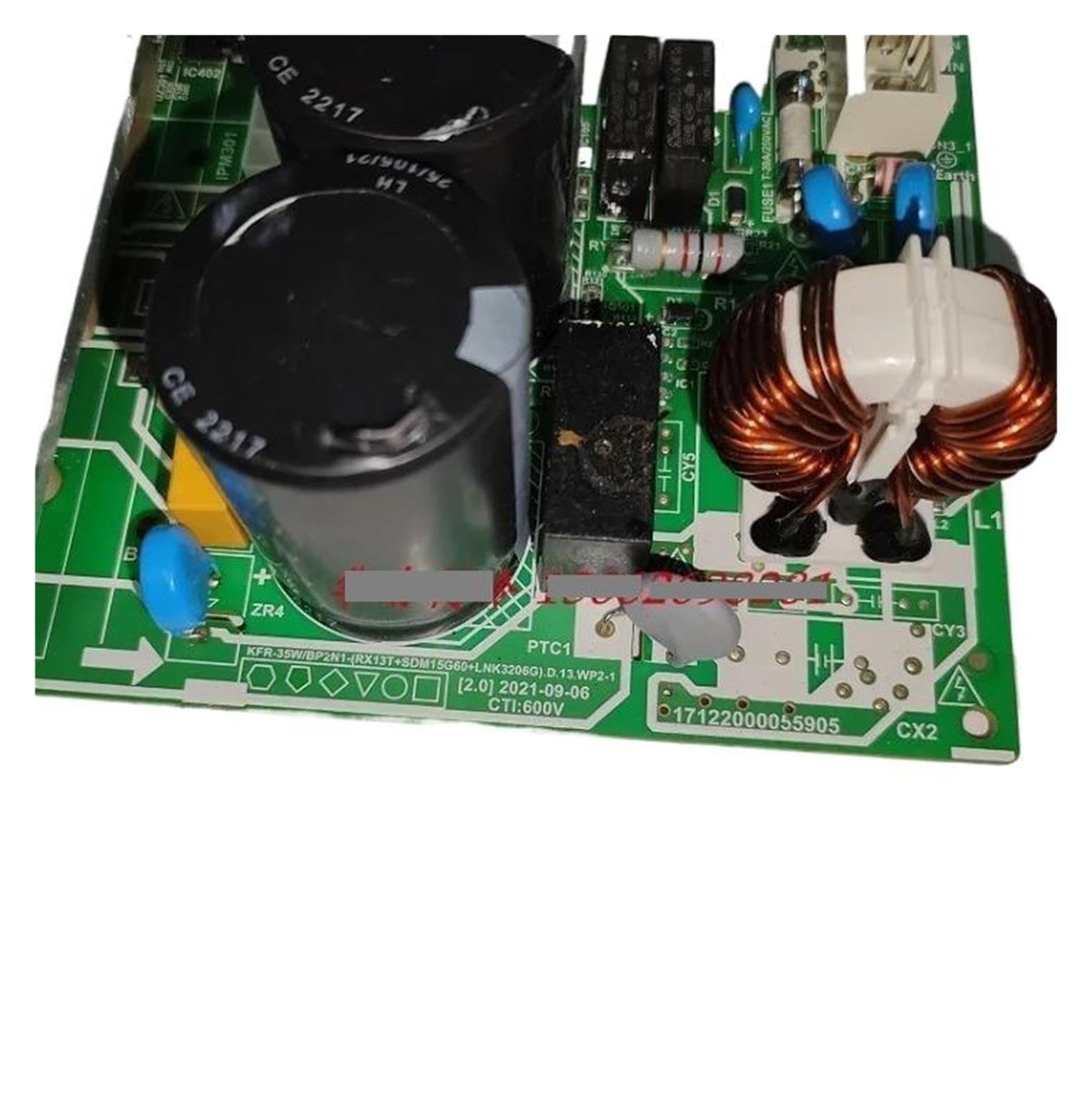 Compatibile con Midea, scheda esterna dell'inverter 17122000055905 KFR-35W / BP2N1-(RX13T + SDM15G60 + LNK3206G) scheda principale del condizionatore d'aria, parte di riparazione dell'unità CA