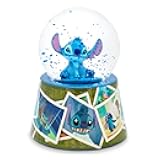 Disney Lilo & Stitch Vintage Photos Mini Light-Up Snow Globe for Adults with Glitter | 3 Inches