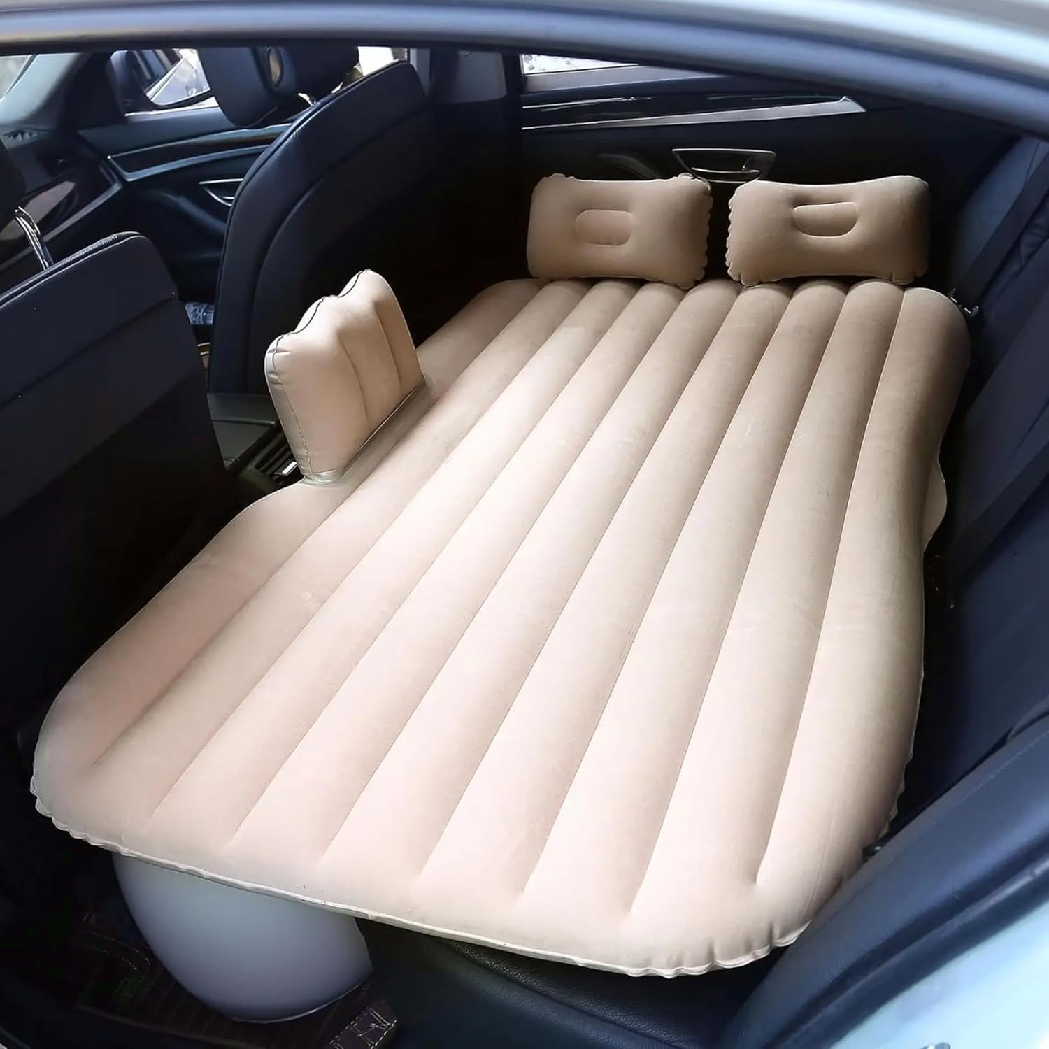 Inflatable Car Bed for Back Seat with 2 Air Pillows & Portable Air Pump, Universal Travel Mattress for Kids, Road Trips, Camping, Sleeping & Long Journey-picture-15