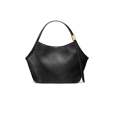 Kate Spade New York Deco Fine Grain Leather Small Tulip Tote Tote Handbags Black