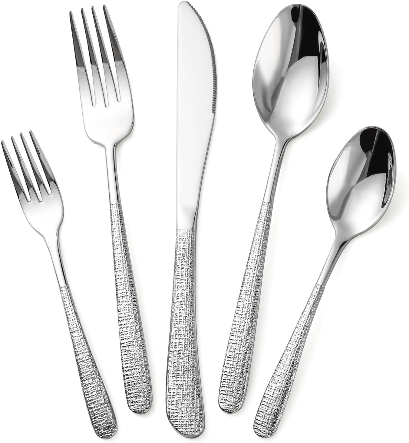 20-Piece Silverware Set Stainless Steel Flatware Set for 4 kitchen Utensils Cutlery Set Includes Knives Forks Spoons For Kitchen Home Hotel