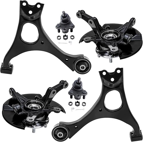 Miniatura 146 de Detroit Axle - Kit de brazos de control inferiores delanteros para Jeep Grand Cherokee Dodge Durango 2011-2015 2012 2013 2014, 2 brazos de control