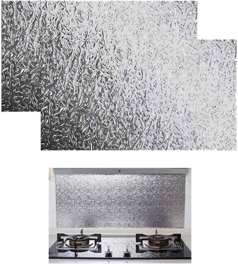 2 Pcs Oil Proof Wall Stickers Wallpaper Kitchen Oil