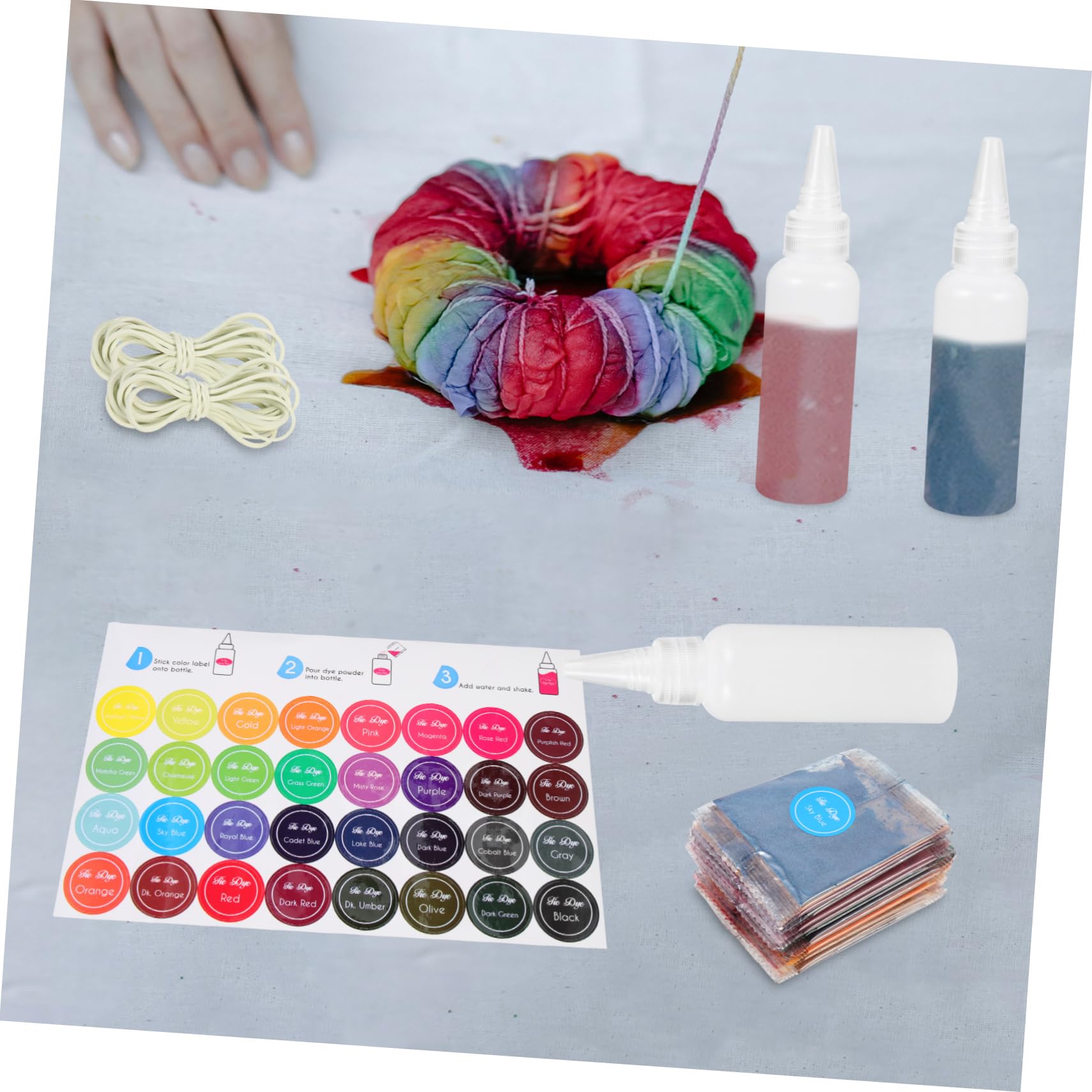 SEWACC 1satz Batik-Farben Mit Farben Permanent Färbemittel Für DIY-projekte Geeignet Für Erwachsene Für Batikpartys Und Kreative Gestaltung Von Textilien Pro Farbe