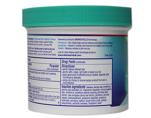 Miniatura 4 de Balmex Adult Care Rash Cream 11.3% óxido de zinc 12 onzas