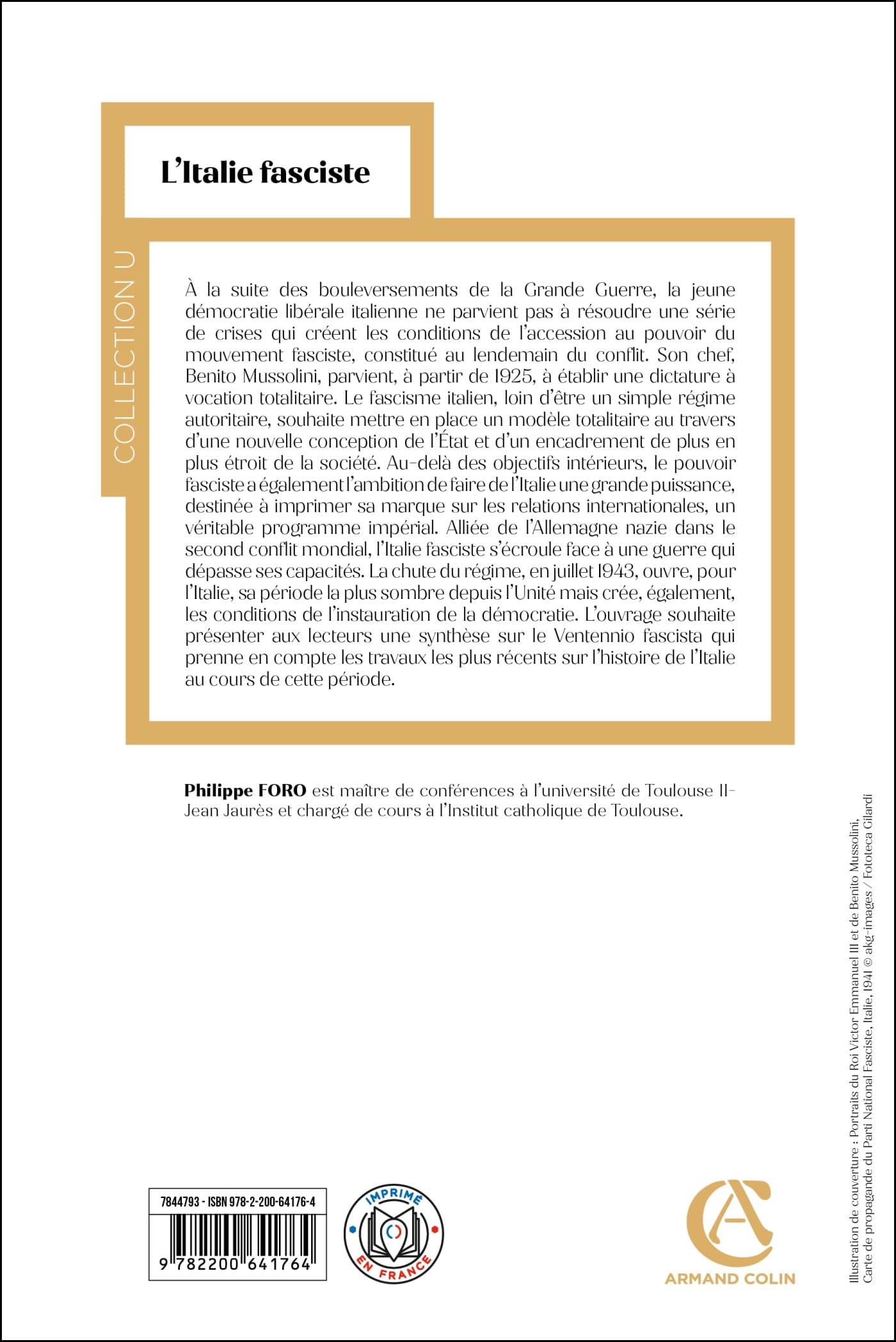 L'Italie fasciste - 3e éd.