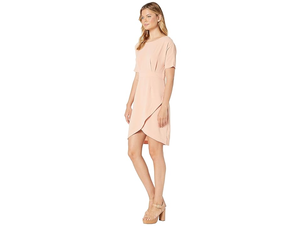 

Bobeau Dolman Sleeve Wrap Dress (Pink Rosecloud) Women's Dress, Beige